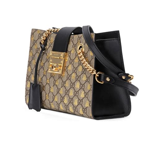 satchel gucci bee bag|gucci padlock small shoulder bag.